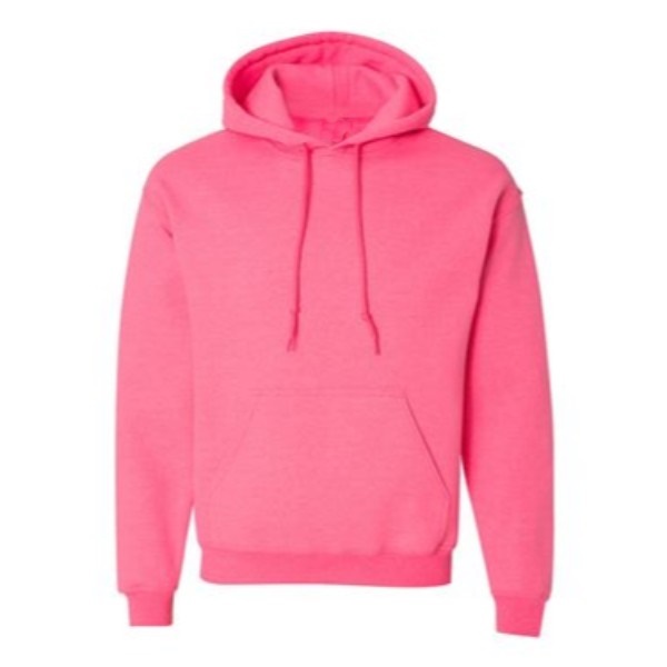 safety pink hooded pullover